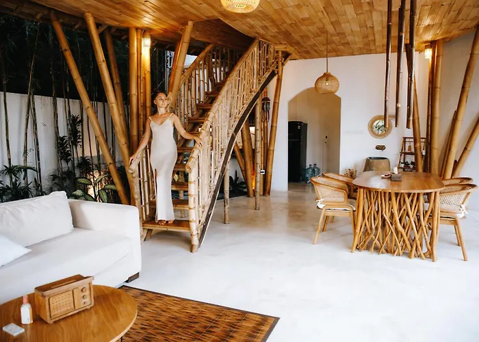 Tropical Bali Bamboo Villa - 7 Minutes From Canggu